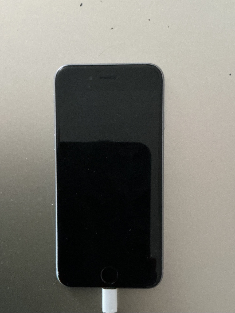 Apple iPhone Black and Silver Front View